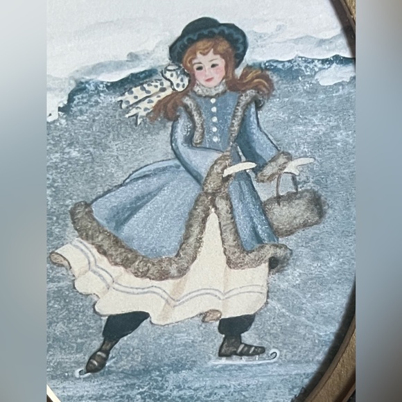 Artwork of Sarah Evans-Vintage Female Ice Skater - Picture 2 of 8